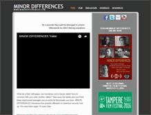 Tablet Screenshot of minordifferences.com